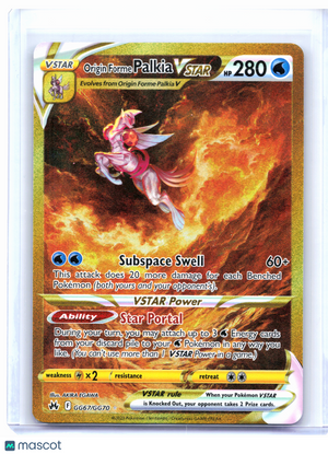 2023 Pokemon—Origin Forme Palkia VSTAR #GG67/GG70 CRZ: GG—Secret Rare Holo