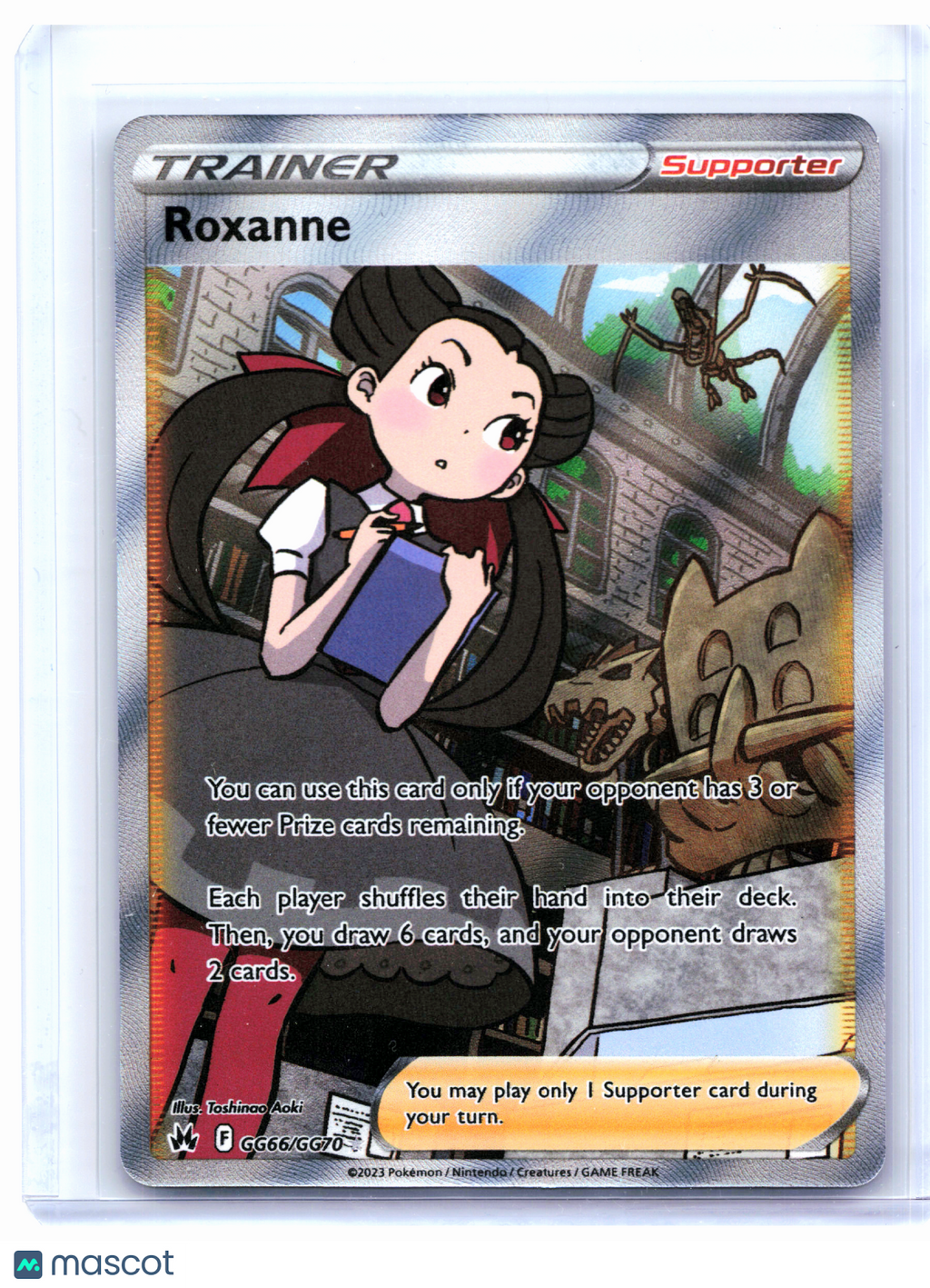 2023 Pokemon—Roxanne #GG66/GG70 Crown Zenith: Galarian Gallery—Ultra Rare Holo