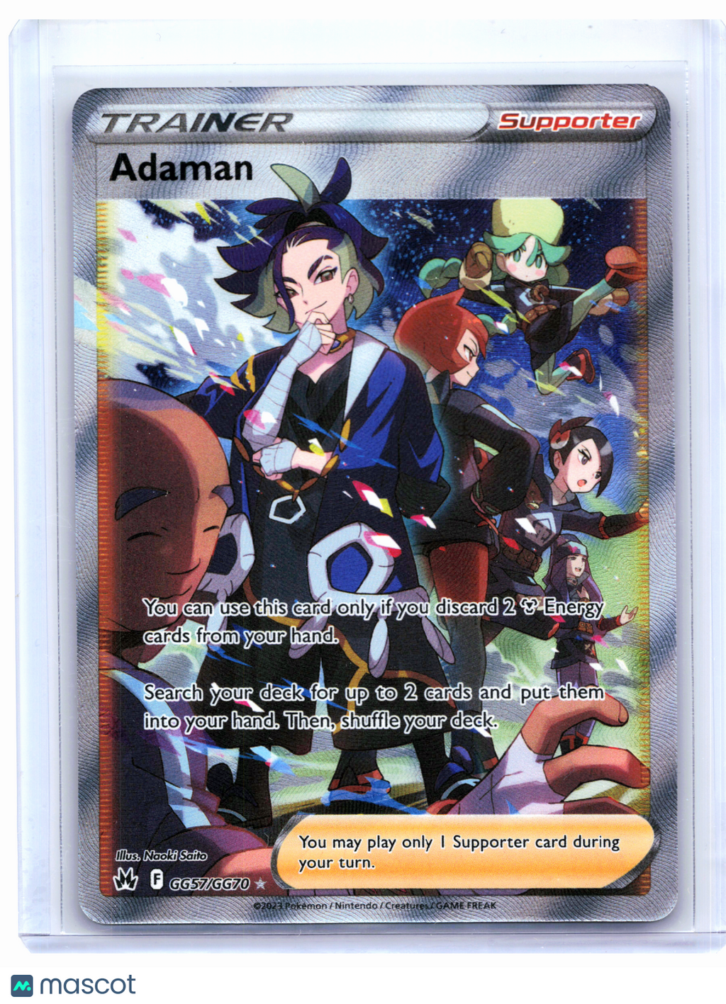 2023 Pokemon—Adaman #GG57/GG70 Crown Zenith: Galarian Gallery—Ultra Rare Holo