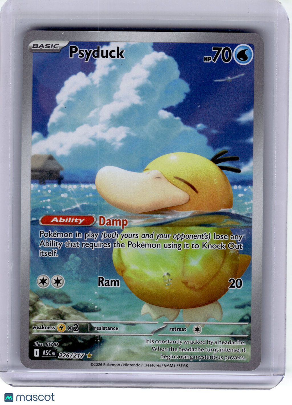 2026 Pokemon—Psyduck #226 Ascended Heroes—Illustration Rare Holo