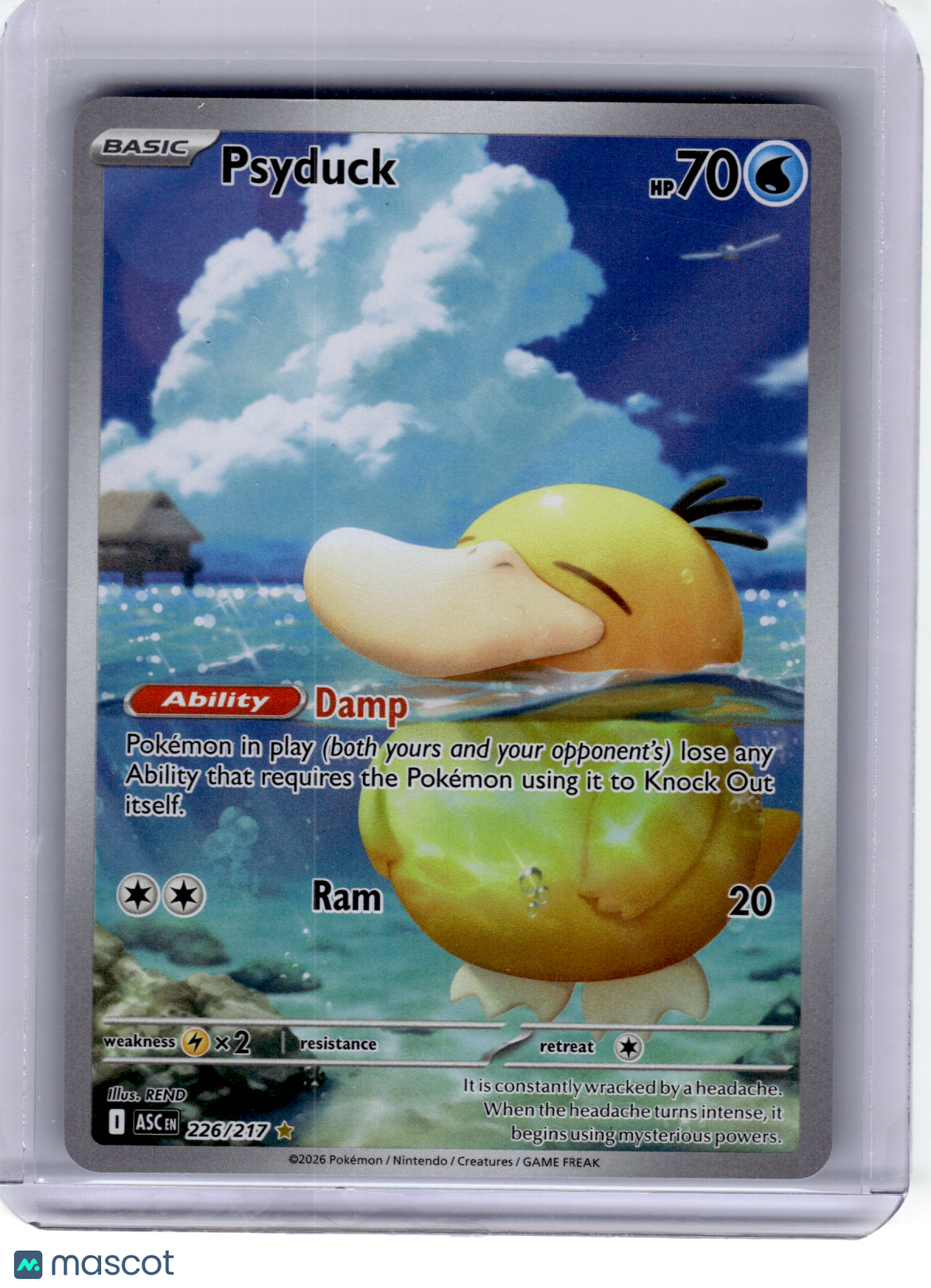 2026 Pokemon—Psyduck #226 Ascended Heroes—Illustration Rare Holo