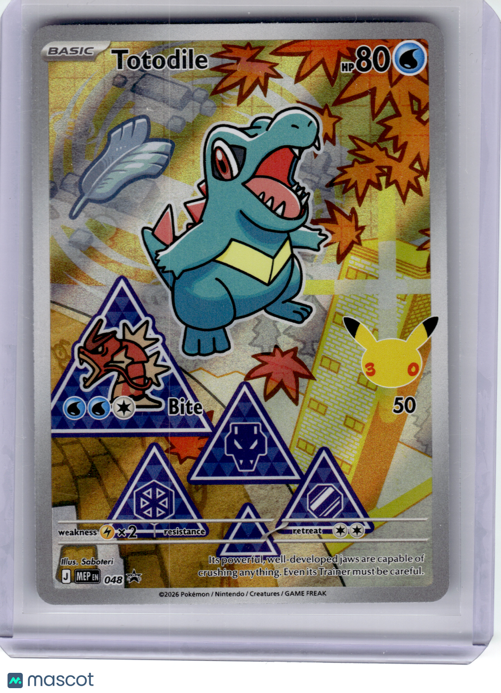 2026 Pokemon—Totodile #048 Mega Evolution Promo—Black Star Promo Holo