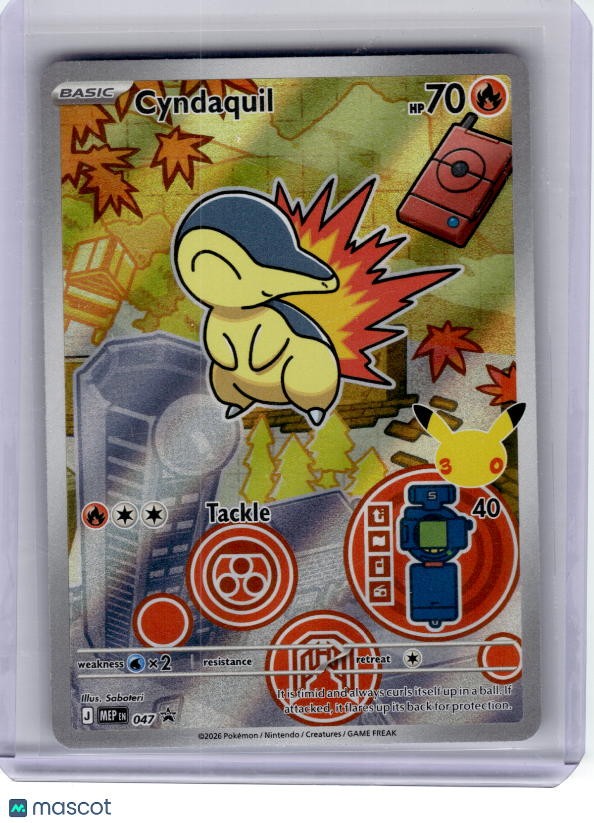2026 Pokemon—Cyndaquil #047 Mega Evolution Promo—Black Star Promo Holo