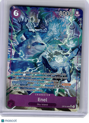 2024 One Piece Card Game—Enel #OP15-060 Adventures on Kami's Island—SR Foil
