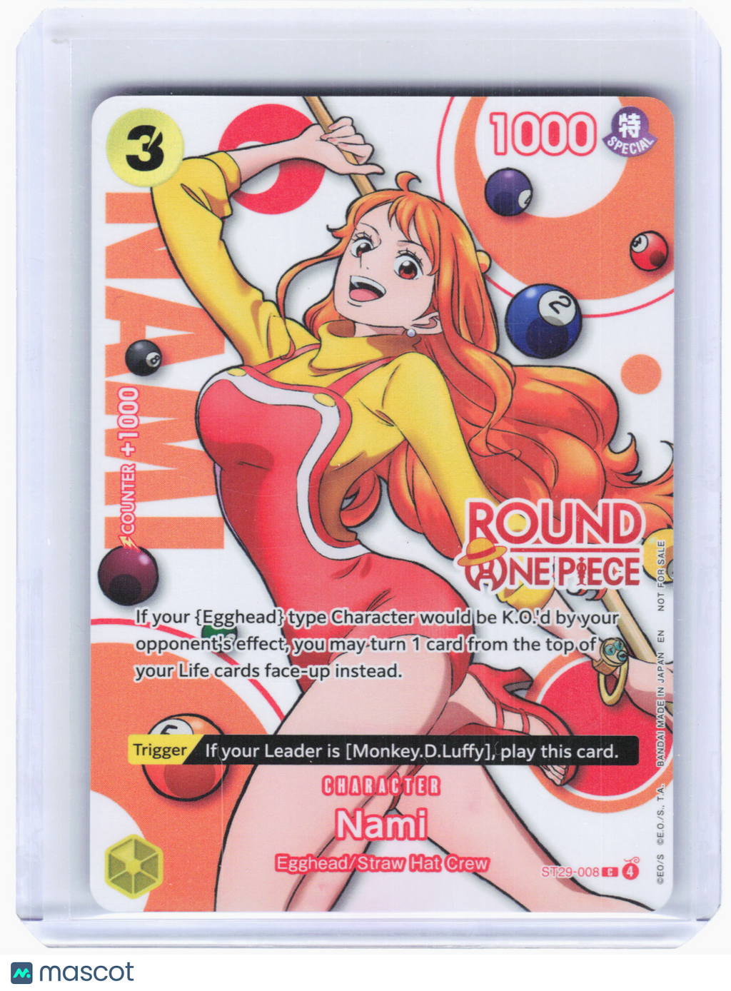 2026 One Piece Card Game—Nami #ST29-008—Common Foil (Round 1 Promo)