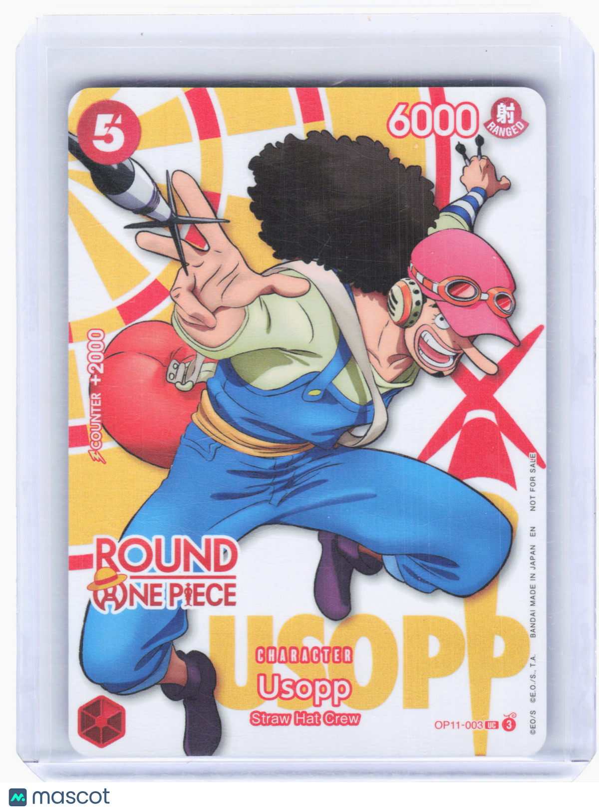 2026 One Piece Card Game—Usopp #OP11-003—Uncommon Foil (Round 1 Promo)