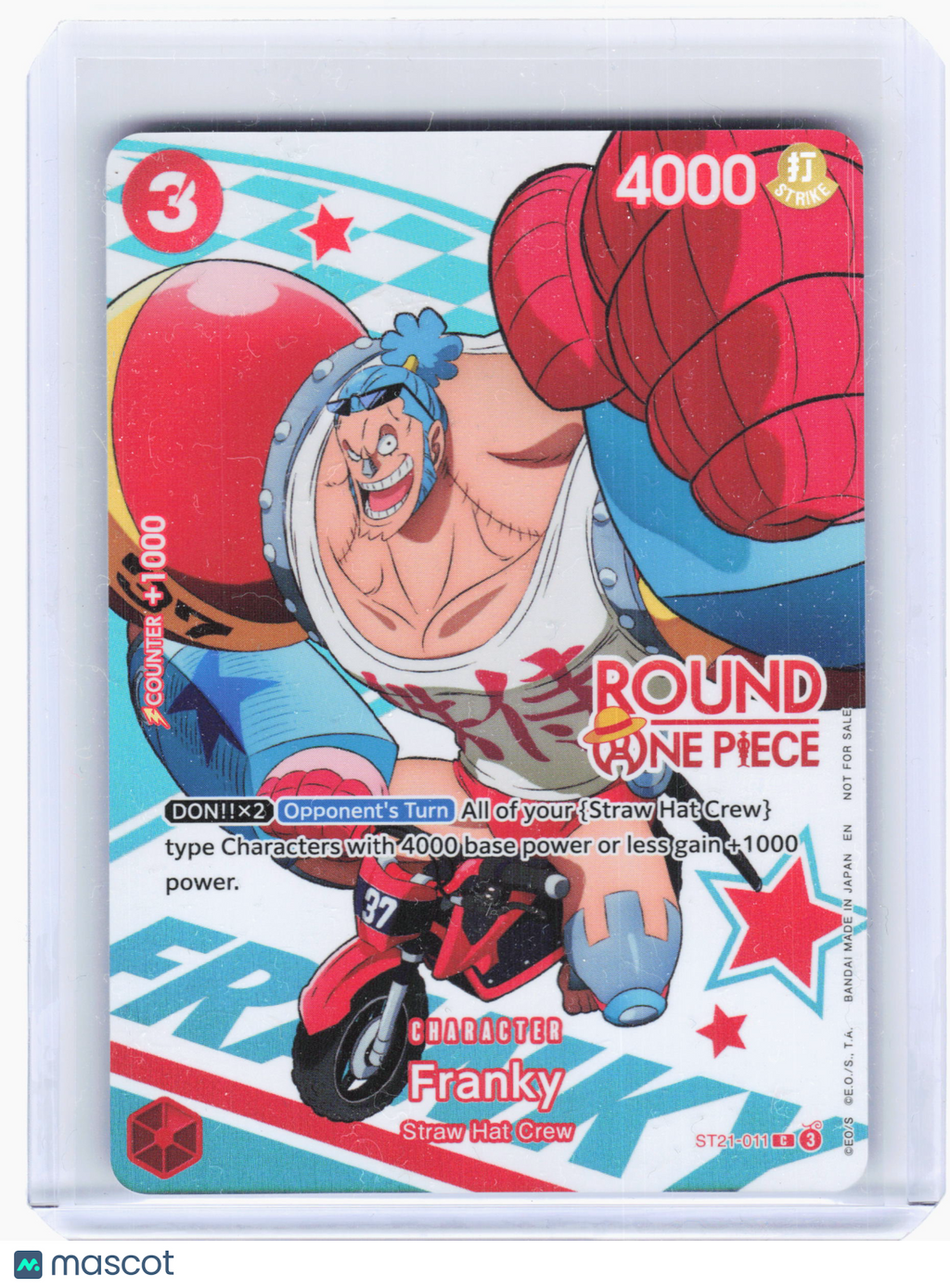2026 One Piece Card Game—Franky #ST21-011—Common Holo (Round 1 Promo)