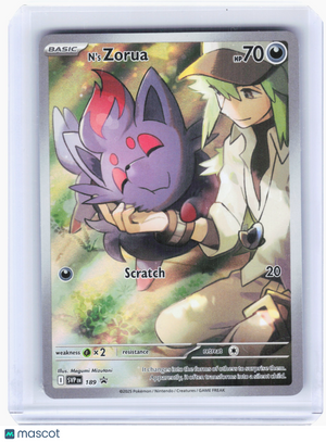 2025 Pokemon—N's Zorua #189 Scarlet & Violet Promo Cards—Black Star Promo Holo