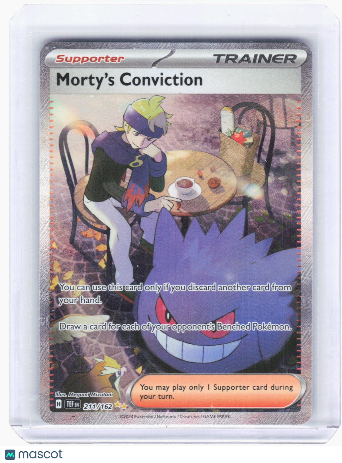2024 Pokemon—Morty's Conviction #211 Temporal Forces—Special Illustration Rare