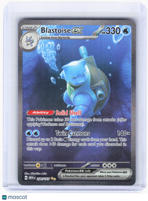 2023 Pokemon—Blastoise ex #200 Scarlet & Violet 151—Special Illustration Rare