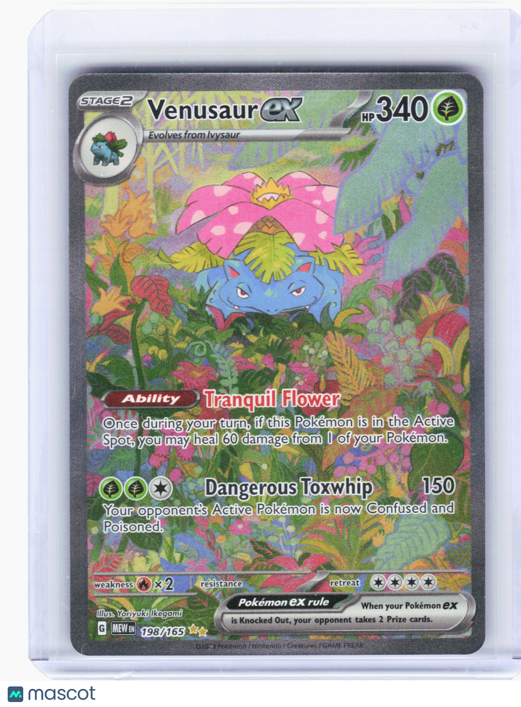 2023 Pokemon—Venusaur ex #198 Scarlet & Violet 151—Special Illustration Rare