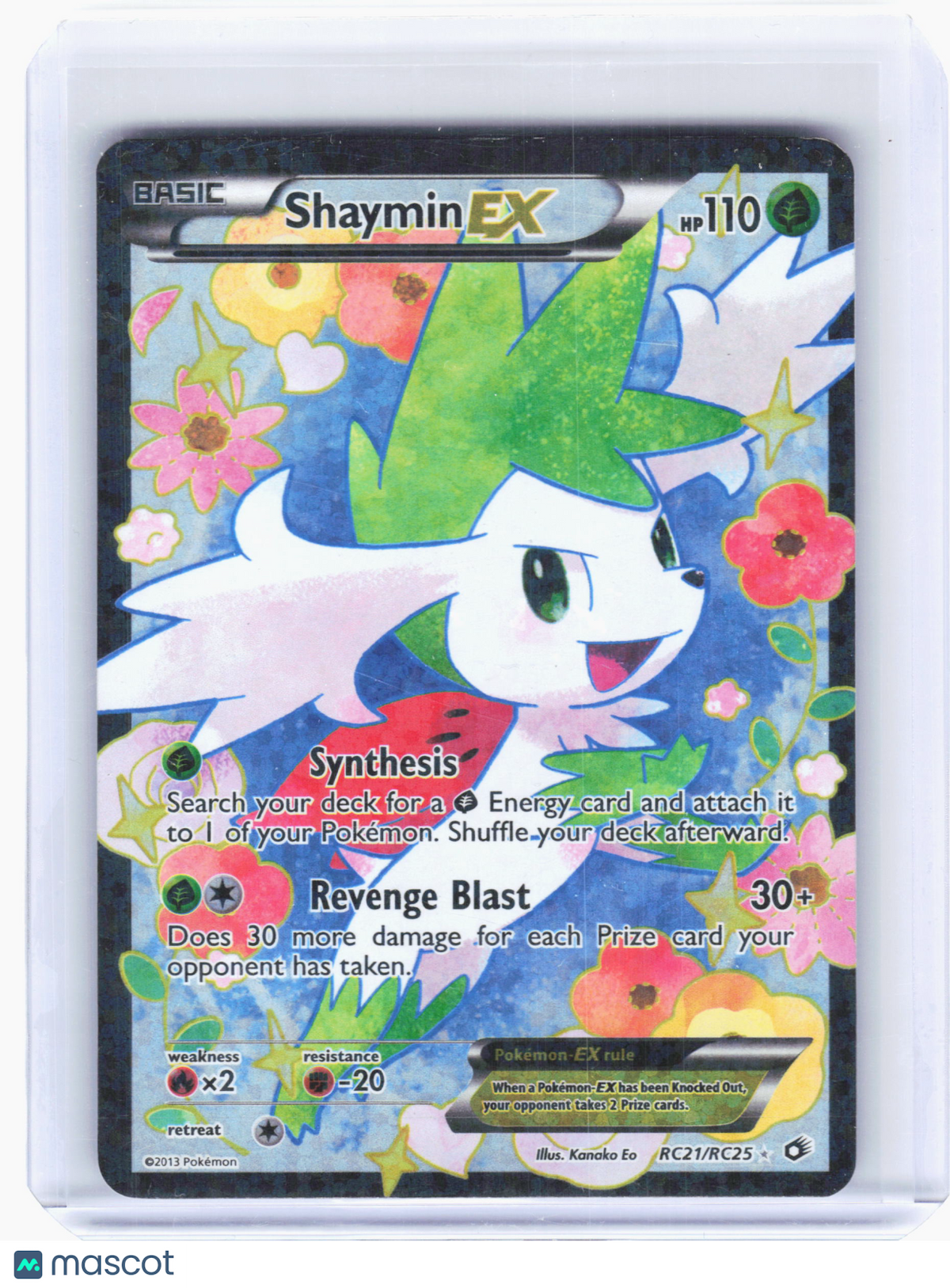 2013 Pokemon—Shaymin EX #RC21 Legendary Treasures: RC—UR Holo (Full Art) [MP]