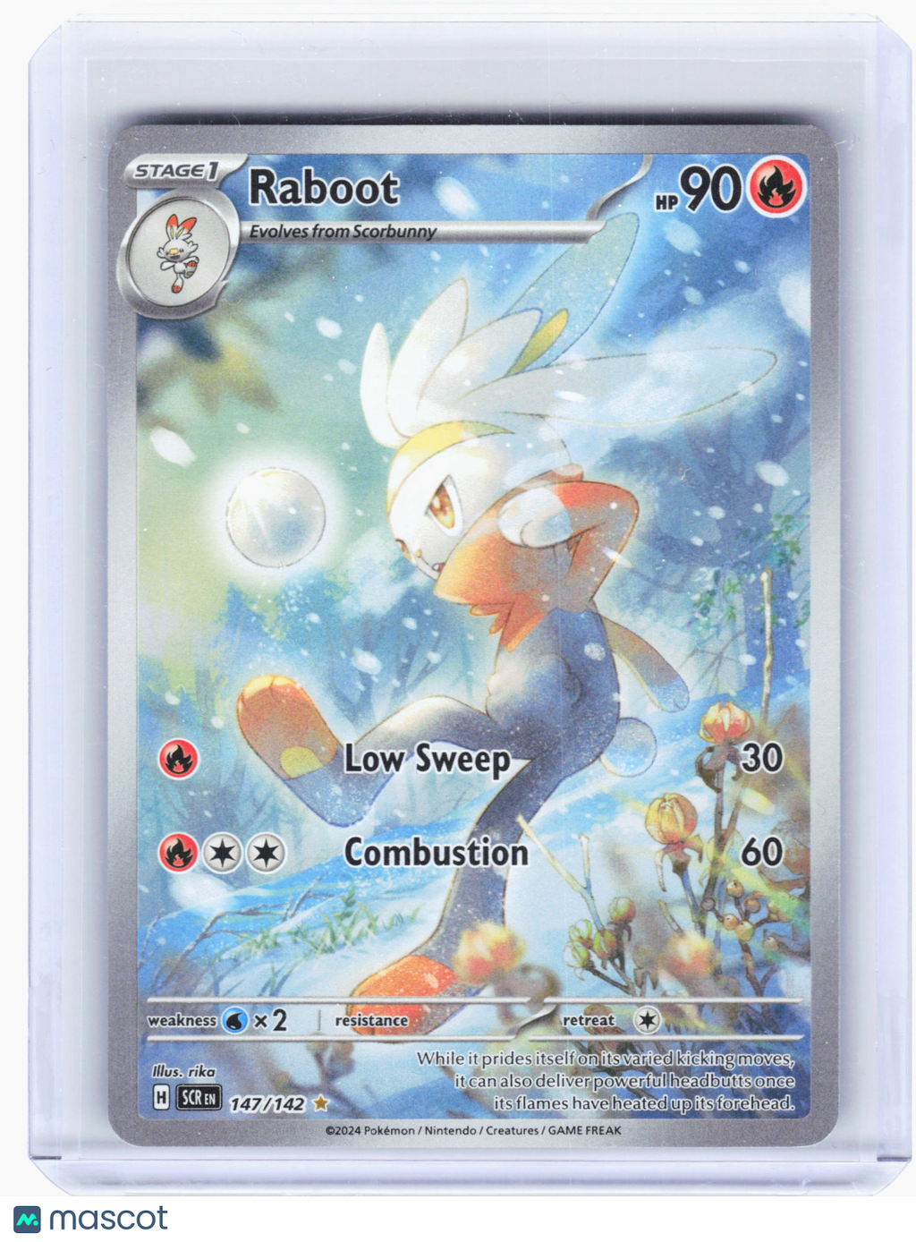 2024 Pokemon—Raboot #147 Stellar Crown—Illustration Rare Holo