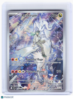 2025 Pokemon—N's Reshiram #167 Journey Together—Illustration Rare Holo