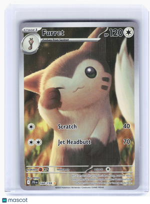 2025 Pokemon—Furret #168 Journey Together—Illustration Rare Holo