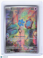 2024 Pokemon—Bronzor #170 Temporal Forces—Illustration Rare Holo