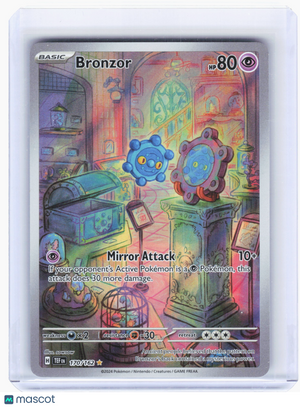 2024 Pokemon—Bronzor #170 Temporal Forces—Illustration Rare Holo