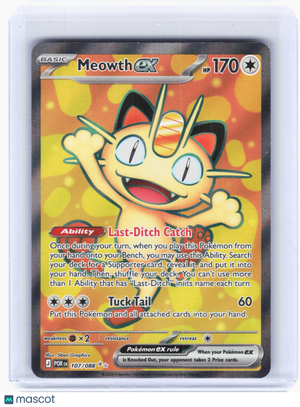 2026 Pokemon—Meowth ex #107 Perfect Order—Ultra Rare Holo