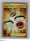 2022 Pokemon—Energy Switch #212 Silver Tempest—Secret Rare Gold
