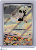 2023 Pokemon—Bombirdier #219 Scarlet & Violet—Illustration Rare Holo