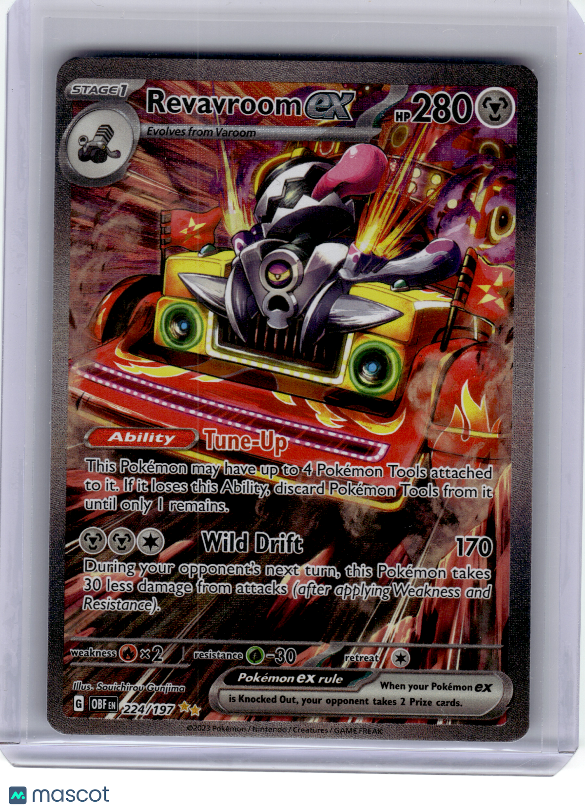 2023 Pokemon—Revavroom EX #224 Obsidian Flames SIR Holo [Lightly Played]