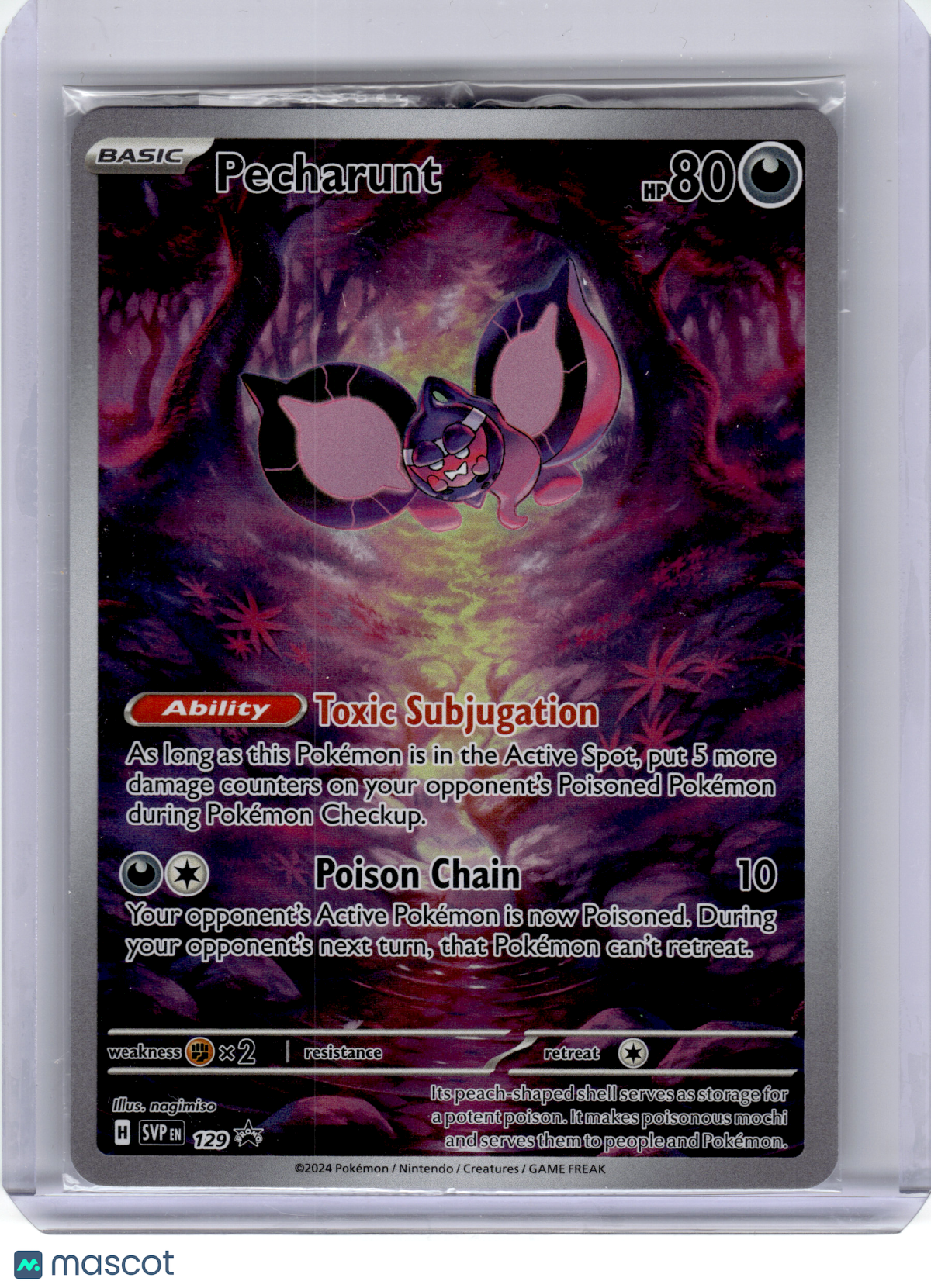 2024 Pokemon—Pecharunt #129 Scarlet & Violet—Black Star Promo Holo [Sealed]