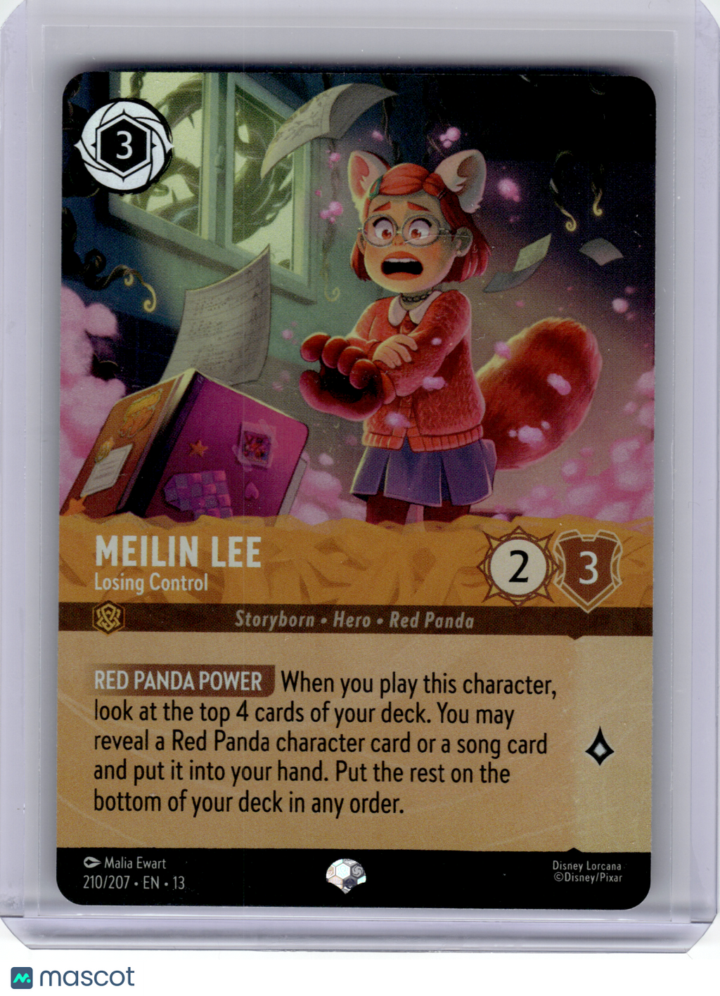 2026 Disney Lorcana—Meilin Lee #210 Attack of the Vine—Epic Foil