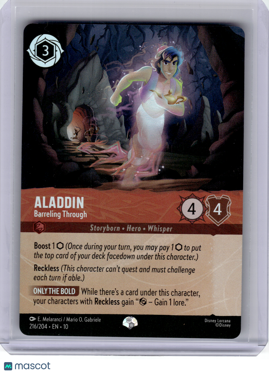 2025 Disney Lorcana—Aladdin #216 Whispers in the Well—Epic Foil