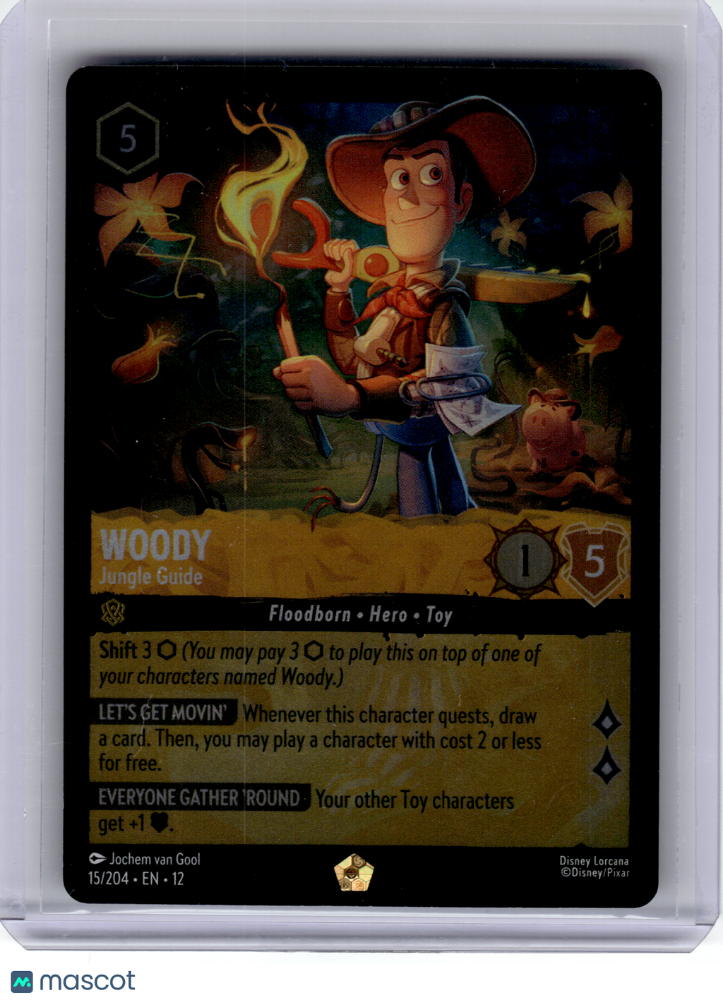 2024 Disney Lorcana—Woody #15 Wilds Unknown—Legendary Foil