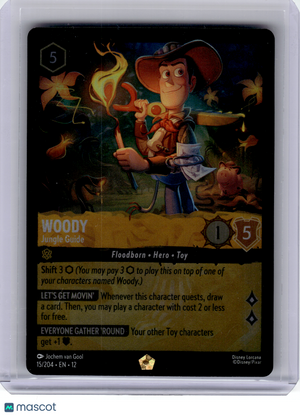 2024 Disney Lorcana—Woody #15 Wilds Unknown—Legendary Foil