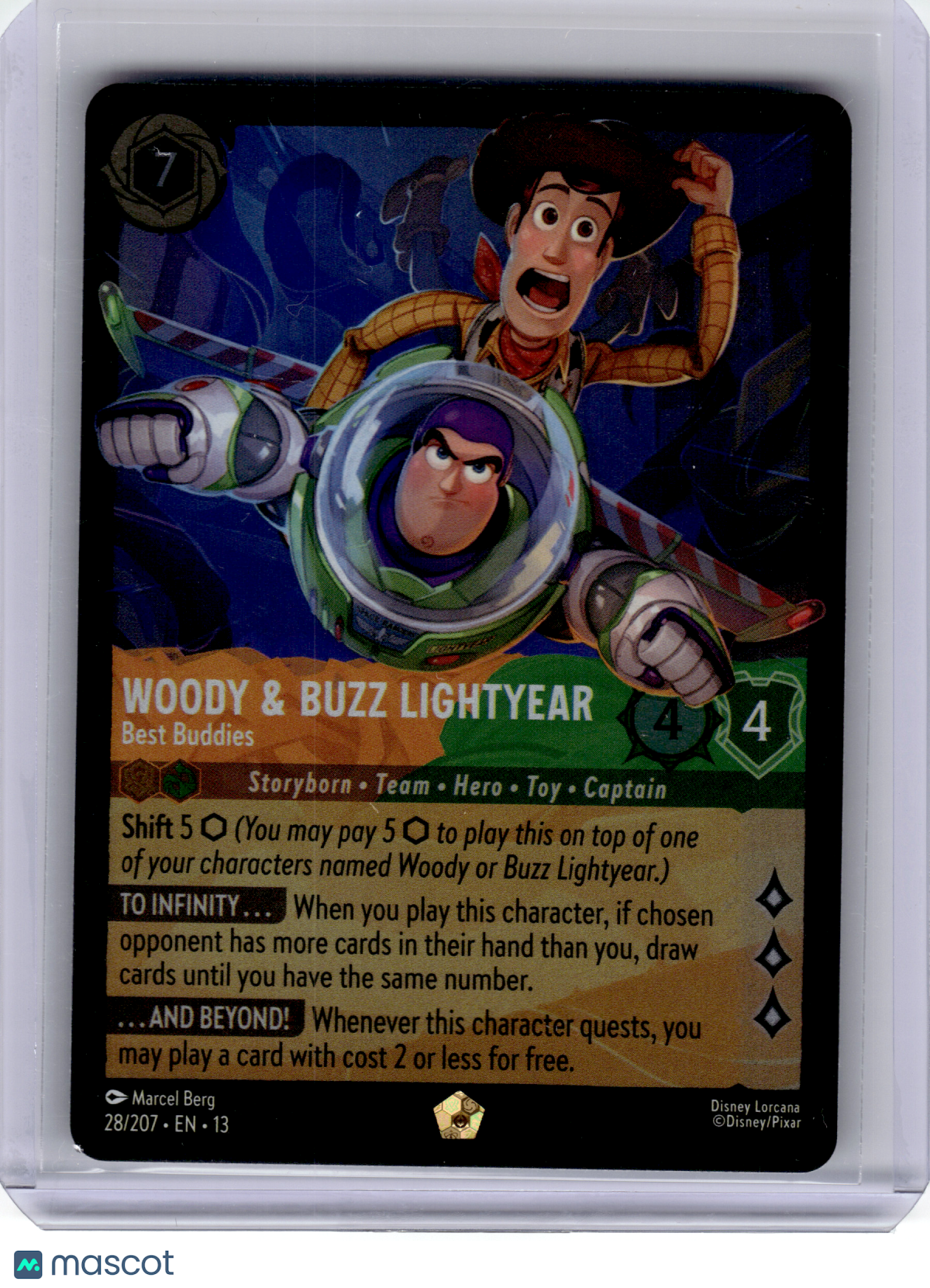 2026 Disney Lorcana—Woody & Buzz Lightyear #28 Attack of the Vine—Legendary Foil