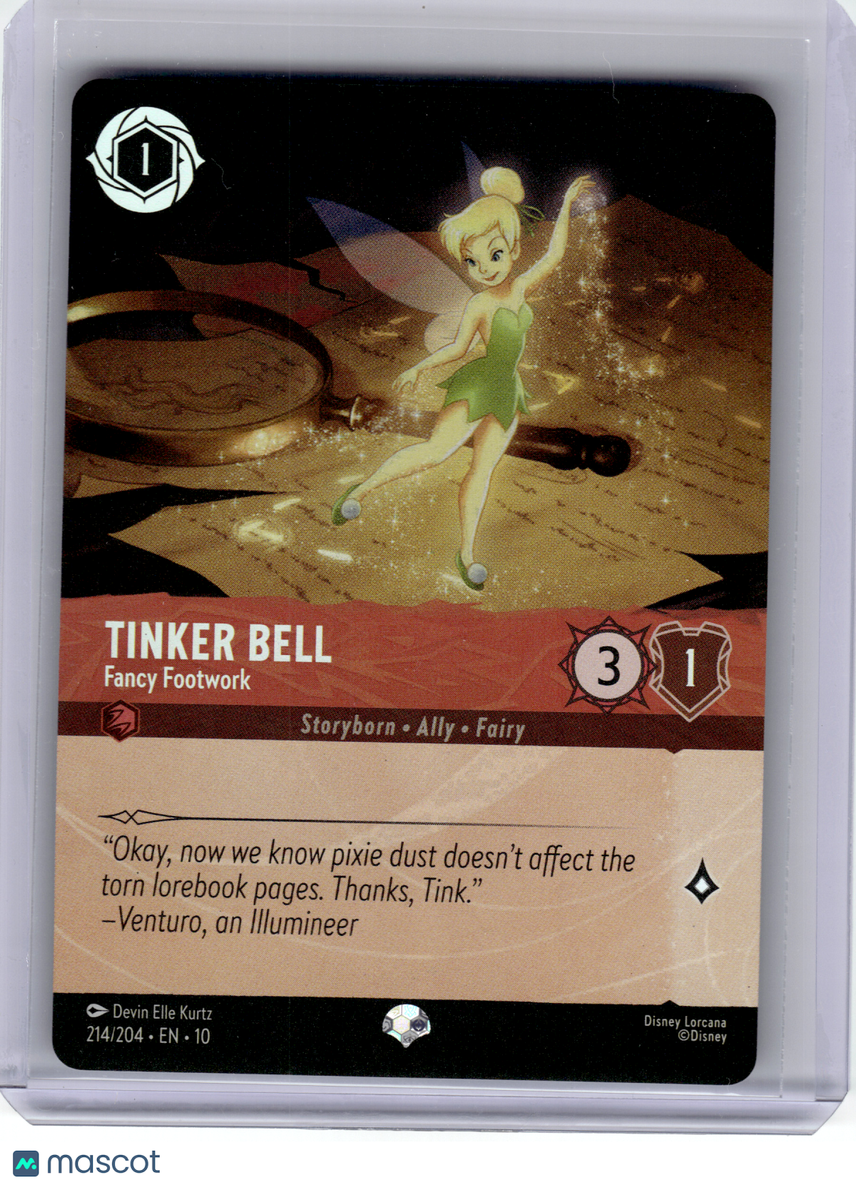 2025 Disney Lorcana—Tinker Bell #214 Whispers in the Well—Epic Foil