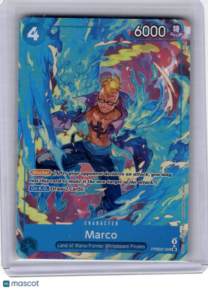 2025 One Piece Card Game—Marco #PRB02-008 PRB-02—SR Foil