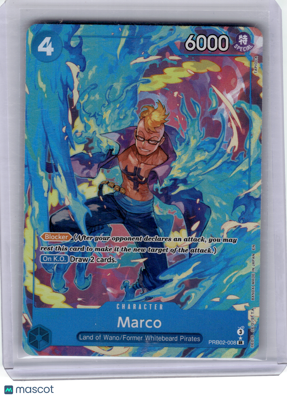 2025 One Piece Card Game—Marco #PRB02-008 PRB-02—SR Foil