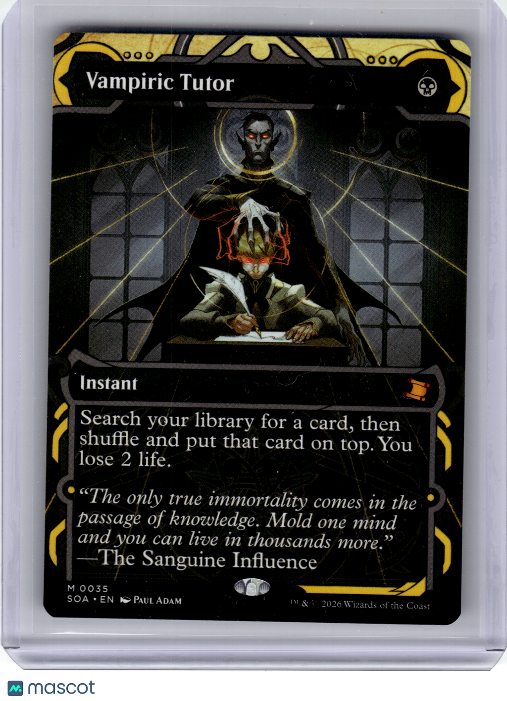2026 Magic: The Gathering—Vampiric Tutor #35 Secrets of Strixhaven—Mythic