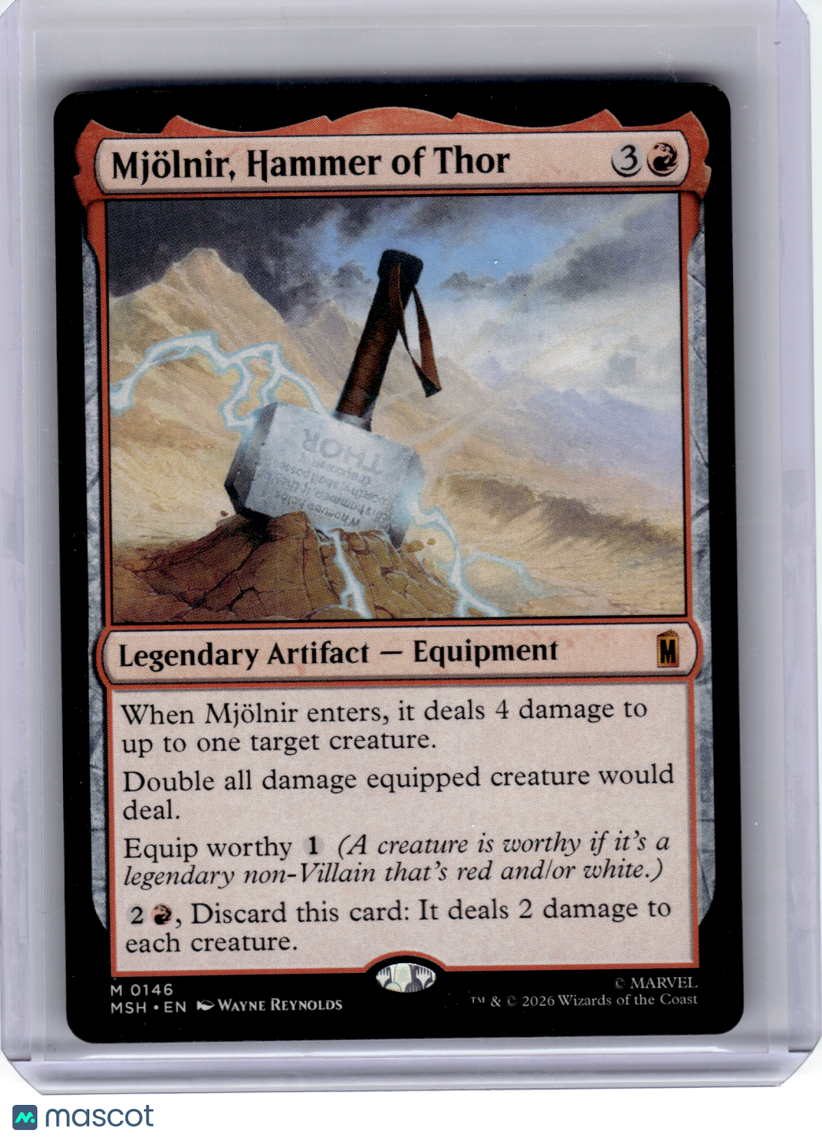 2026 MTG—Mjölnir, Hammer of Thor #146 Marvel Super Heroes—Mythic