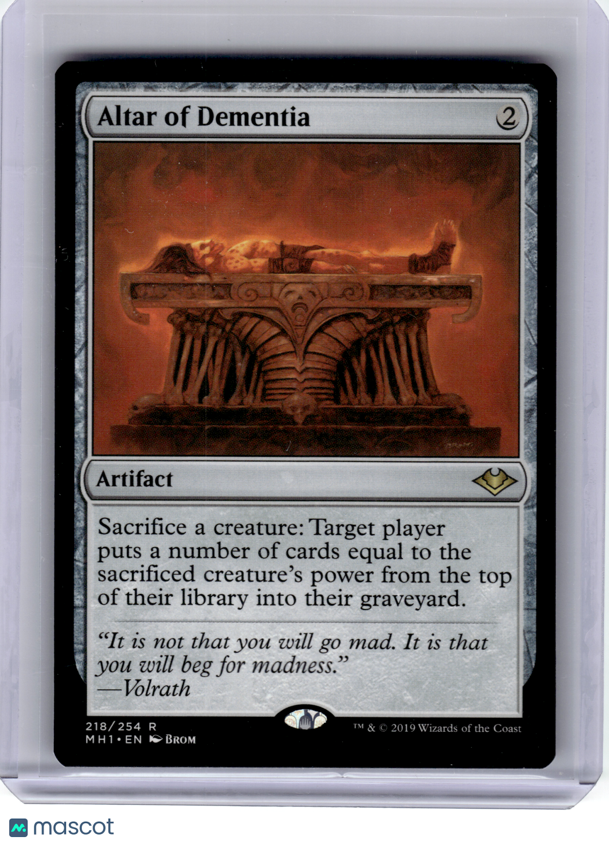 2019 Magic: The Gathering—Altar of Dementia #218 Modern Horizons—Rare