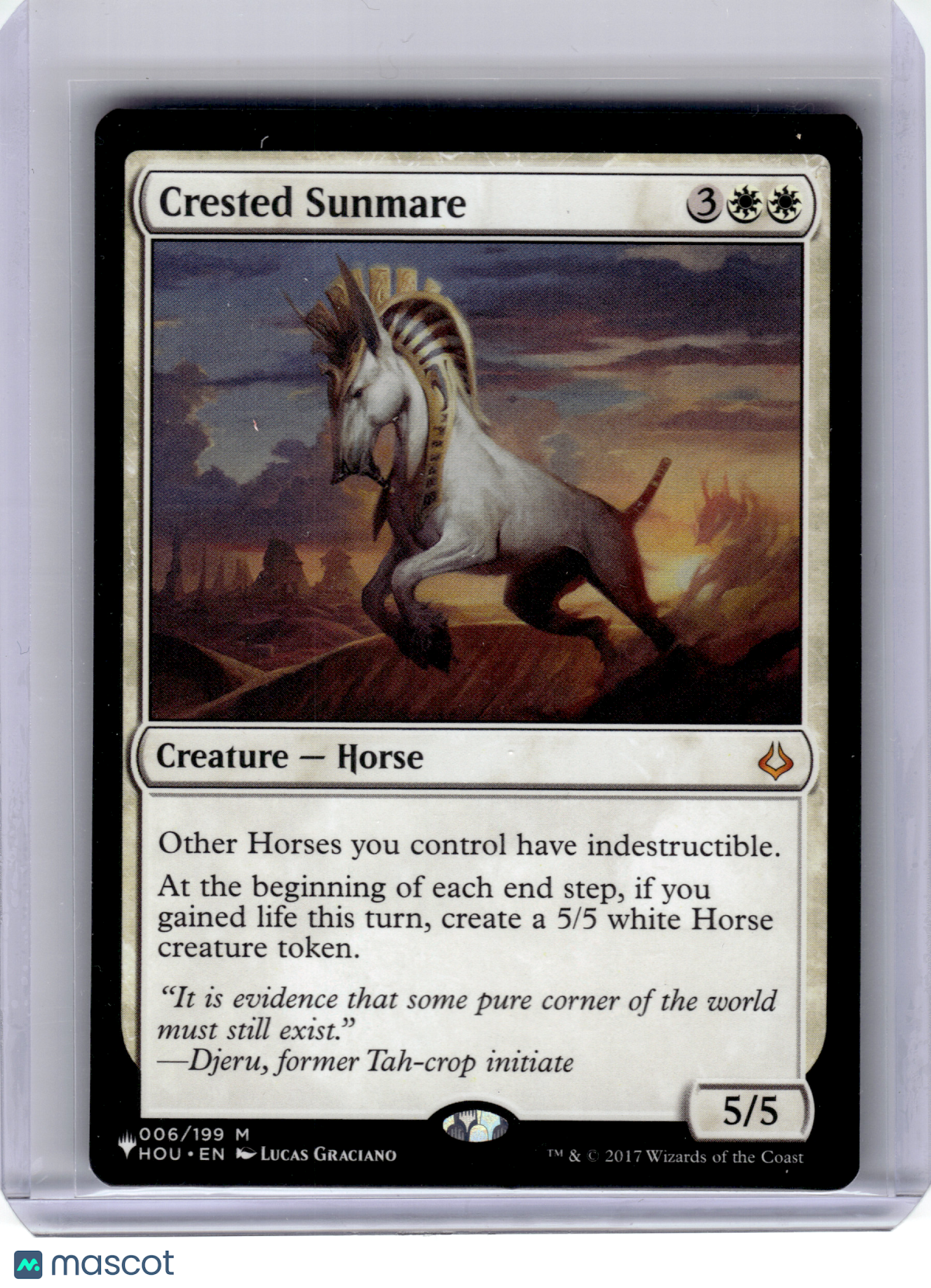 2017 Magic: The Gathering—Crested Sunmare #6 The List Reprints—Mythic