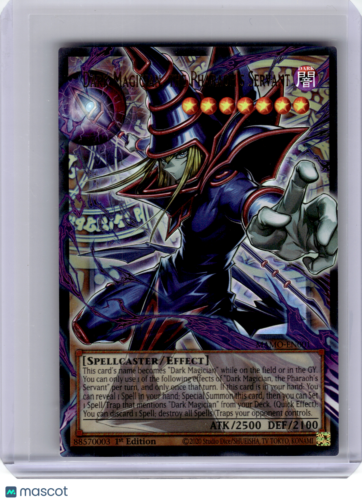 2020 Yu-Gi-Oh!—Dark Magician, the Pharaoh's Servant #01 MAMO—Ultra Rare Foil