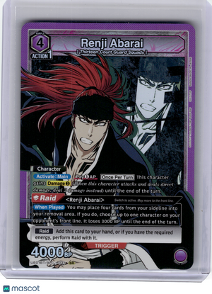 2024 Union Arena—Renji Abarai #BLC-1-047 Bleach: Thousand-Year Blood War—SR Foil