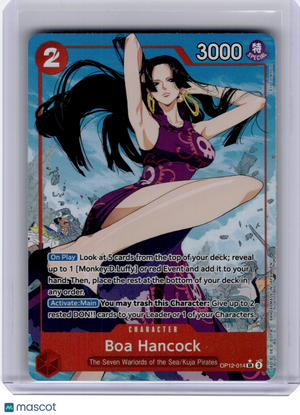 2025 OP Card Game—Boa Hancock #OP12-014 Legacy of the Master—SR Foil (Alt Art)