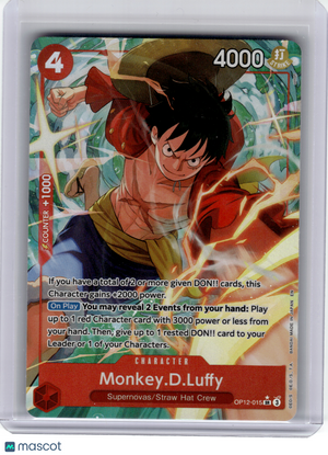 2025 OP Card Game—Monkey.D.Luffy #OP12-015 Legacy of the Master—SR (Alt Art)