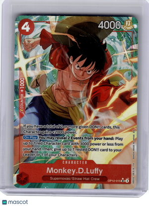 2025 OP Card Game—Monkey D. Luffy #OP12-015 Legacy of the Master—SR (Alt Art)