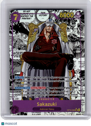 2026 One Piece Card Game—Sakazuki #OP16-065 The Time of Battle—SR Foil (Manga)