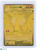 2025 Pokemon—Mega Charizard X ex #130 Phantasmal Flames—Mega Hyper Rare Gold