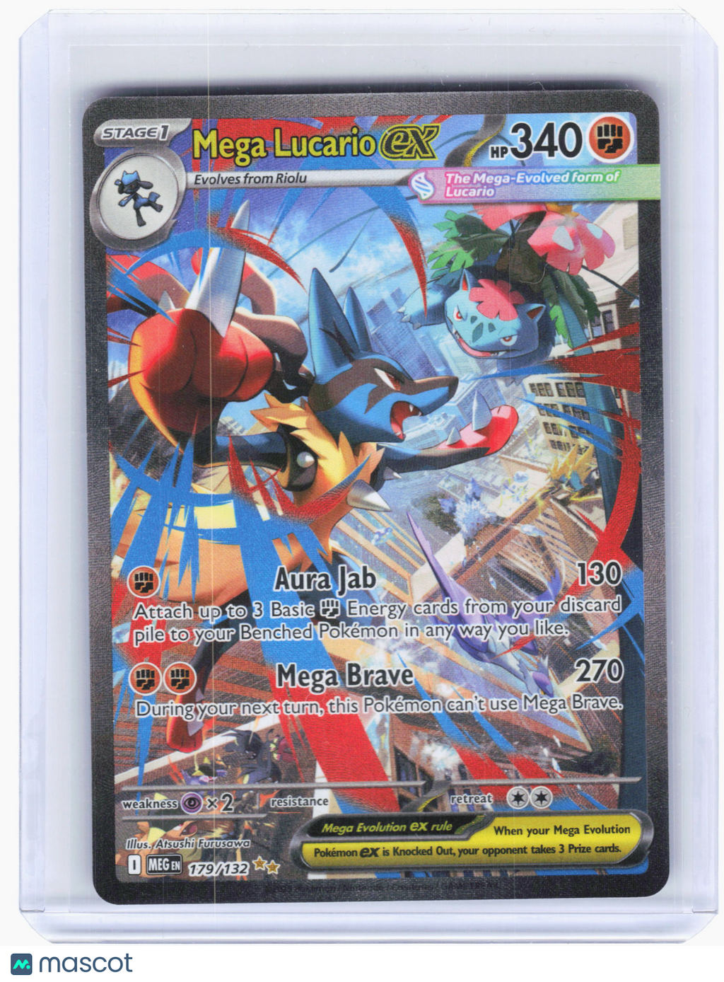 2025 Pokemon—Mega Lucario ex #179 Mega Evolution—Special Illustration Rare Holo