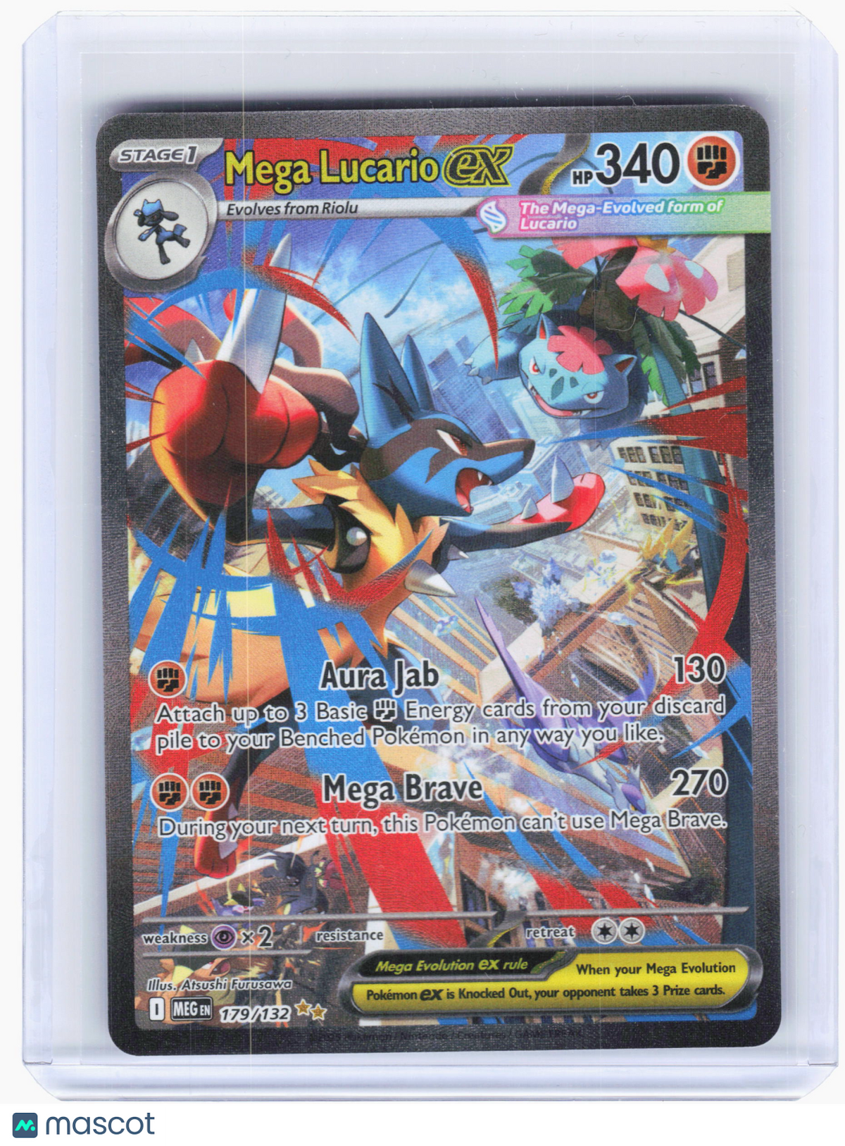 2025 Pokemon—Mega Lucario ex #179 Mega Evolution—Special Illustration Rare Holo