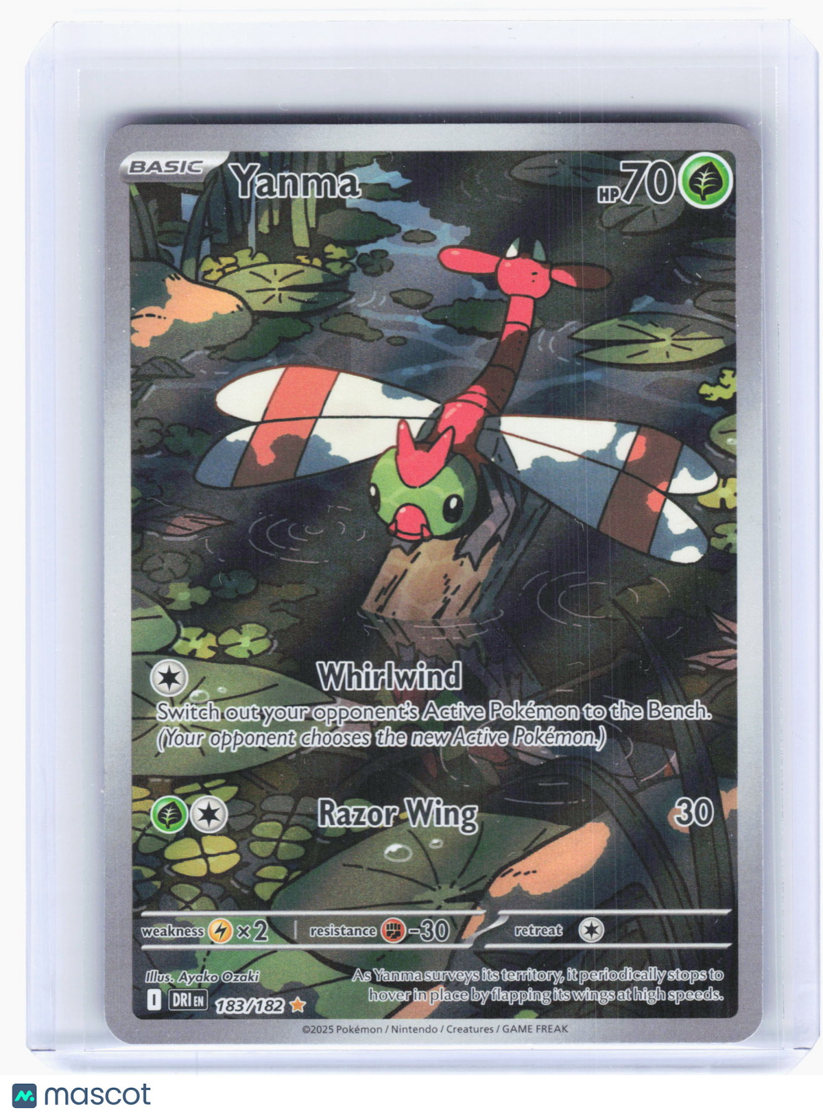 2025 Pokemon—Yanma #183 Destined Rivals—Illustration Rare Holo