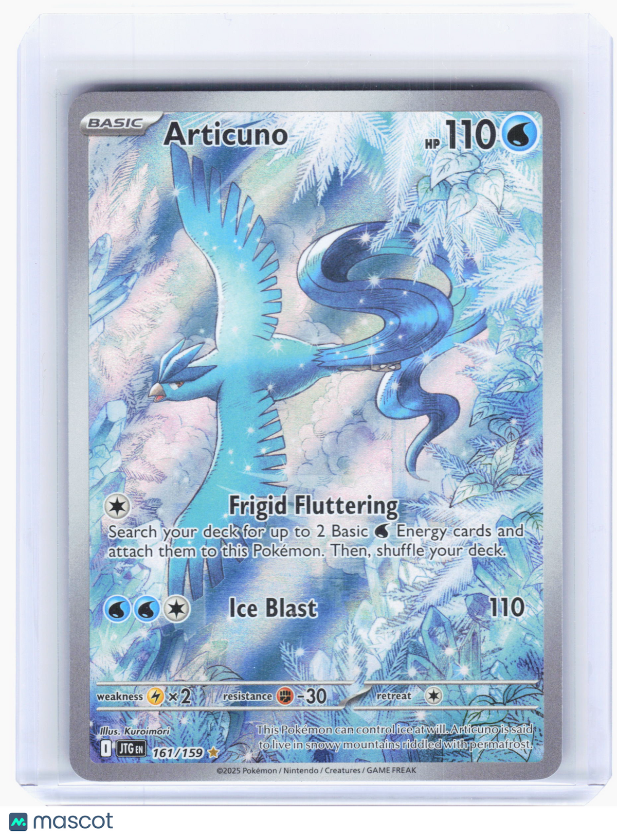 2025 Pokemon—Articuno #161 Journey Together—Illustration Rare Holo