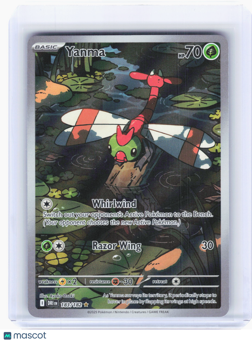2025 Pokemon—Yanma #183 Destined Rivals—Illustration Rare Holo